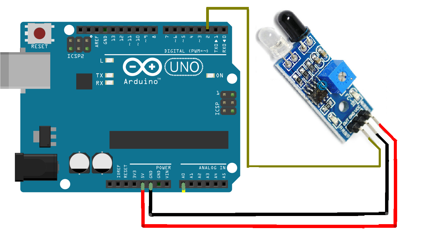 ARDUINO SENSOR INFRAROJO C/CBLE