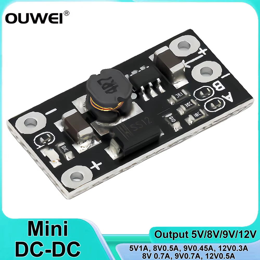 MINI-DC-DCELEVADOR DE POTENCIA 3V 3.3V 3.7V 5V 9V A12V